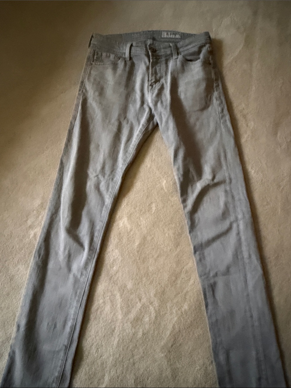 Slim Fit Gray Premium Denim Jeans